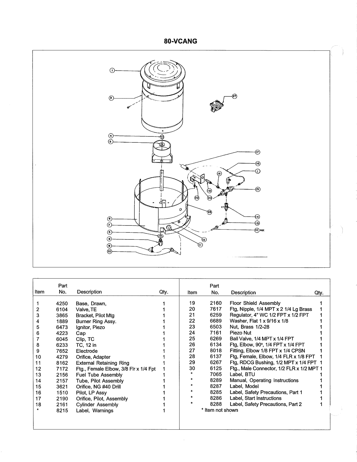 Desa Tech 80VCA-NG Owner's Manual