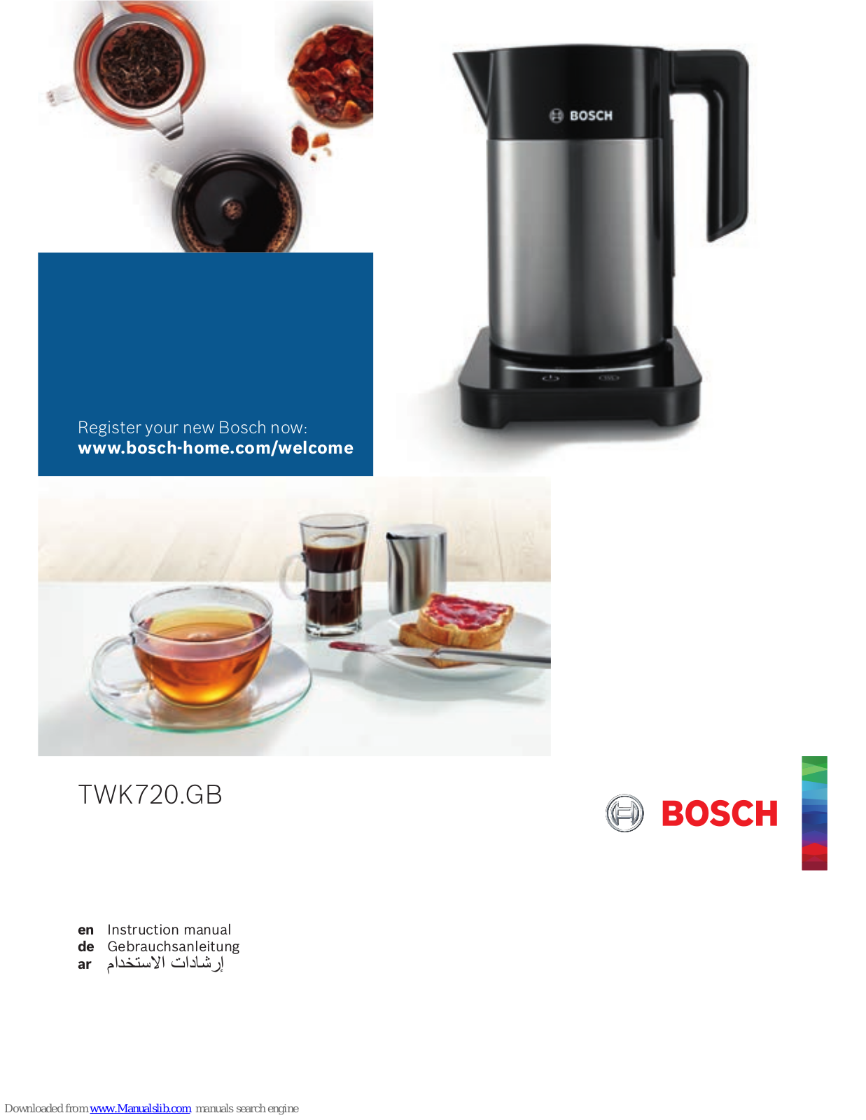 Bosch TWK720.GB Instruction Manual