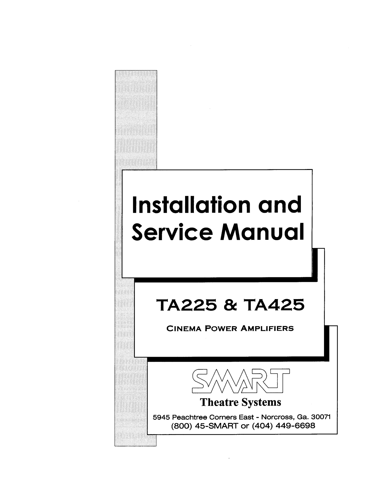 Smart TA225, TA425 Service Manual