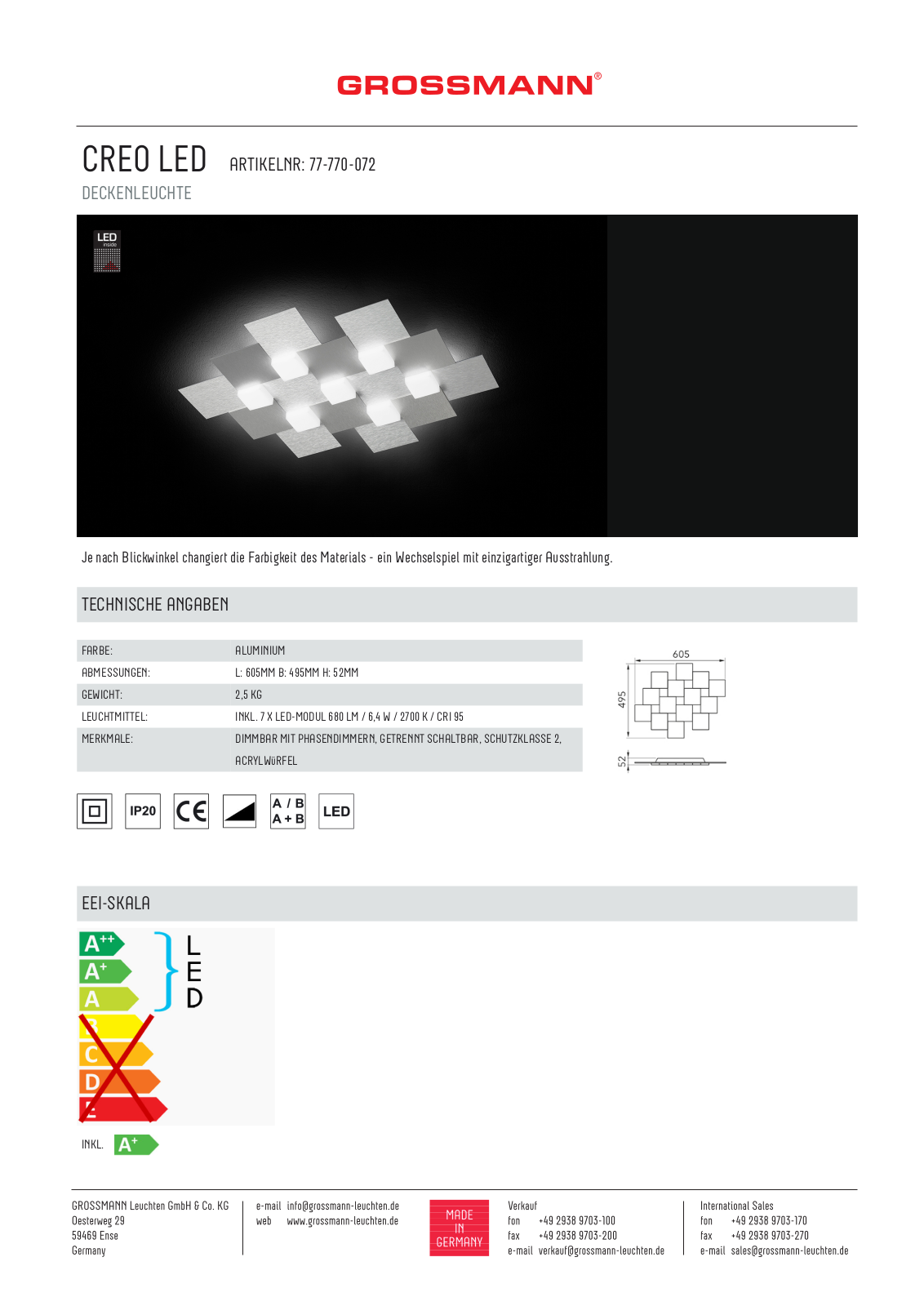 GROSSMANN 77-770-072 User Manual