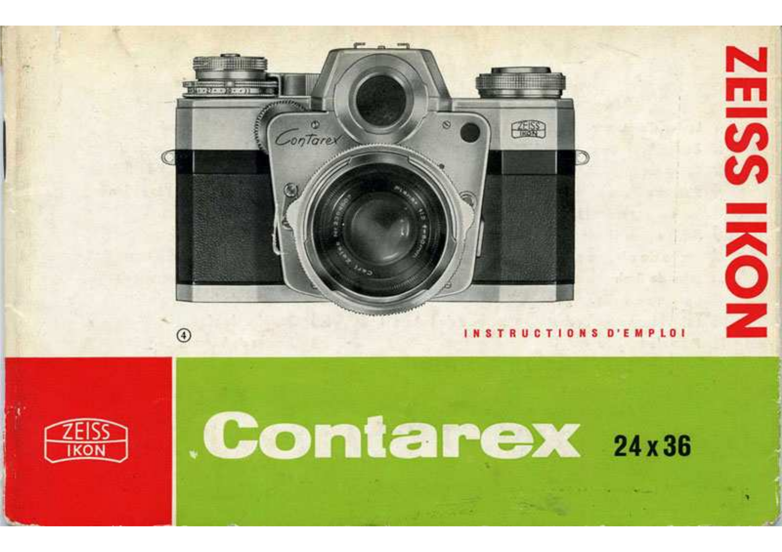 ZEISS IKON Contarex 24x36 Instruction Manual