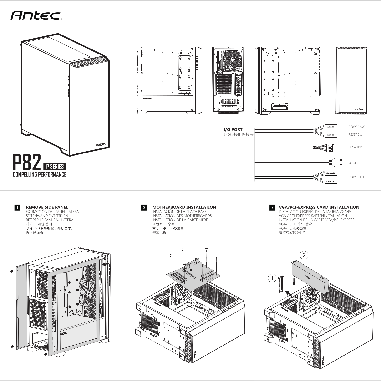 Antec P82 flow black Service Manual