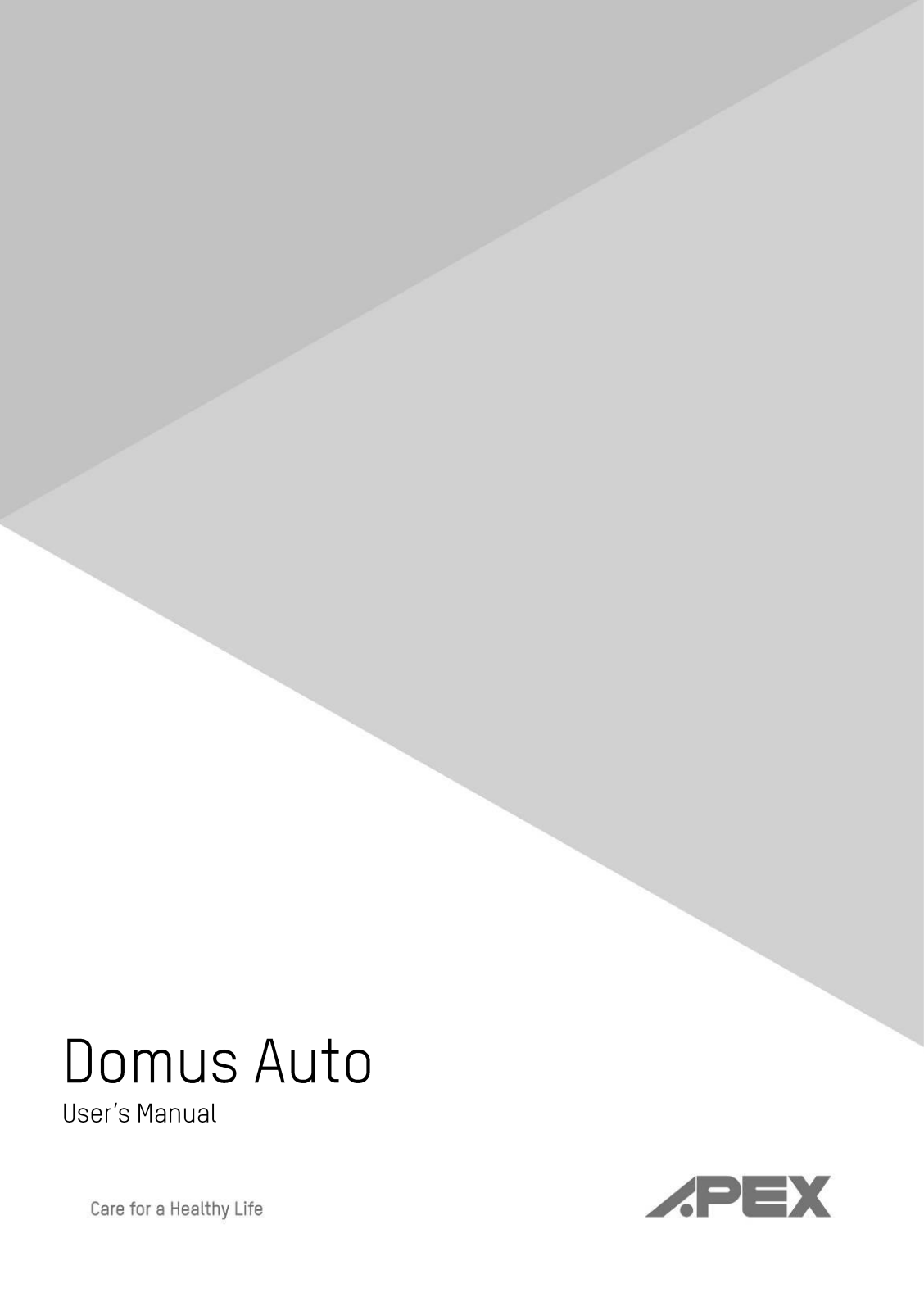 APEX Domus USER MANUAL - ManualMachine.com