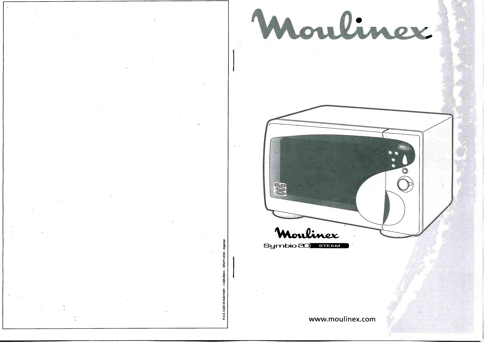 MOULINEX SYMBIO20 User Manual