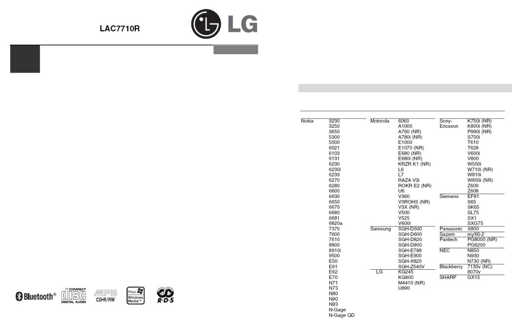 LG LAC7710R User guide