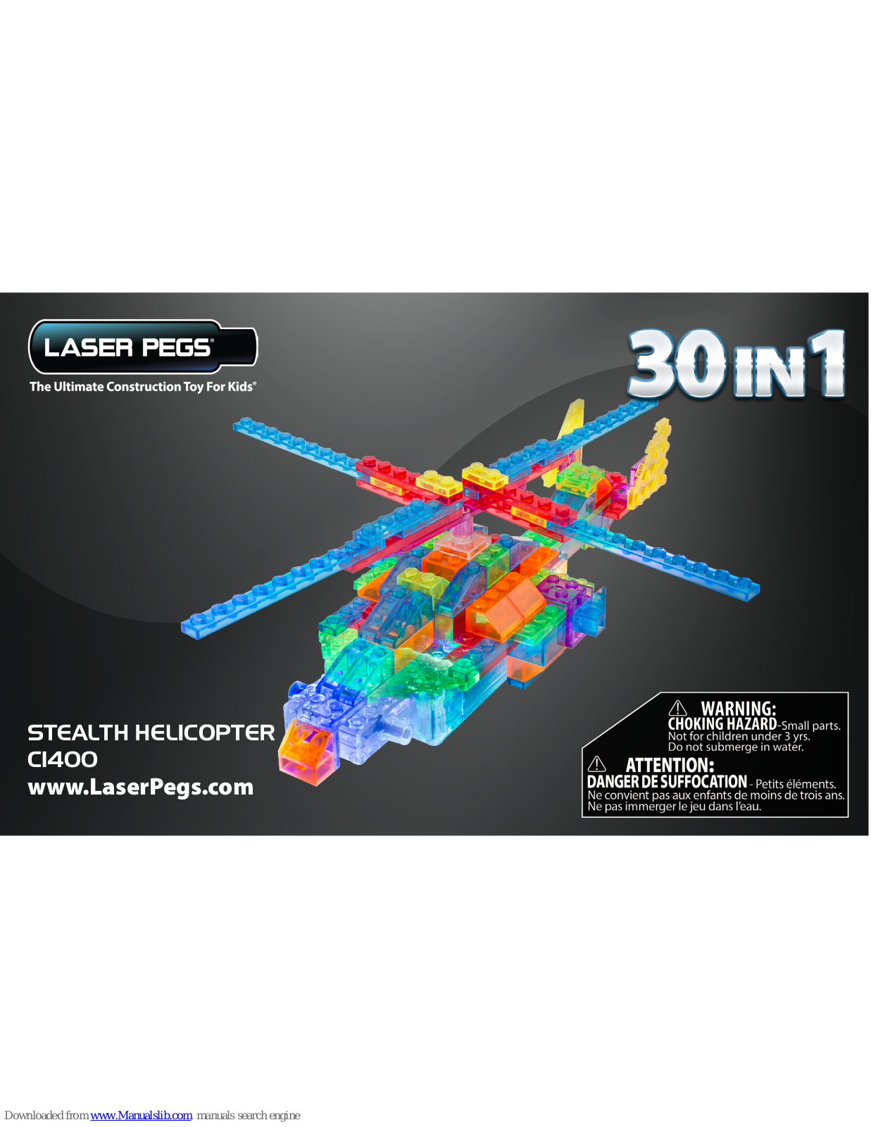 Laser Pegs STEALTH HELICOPTER C1400 User Manual