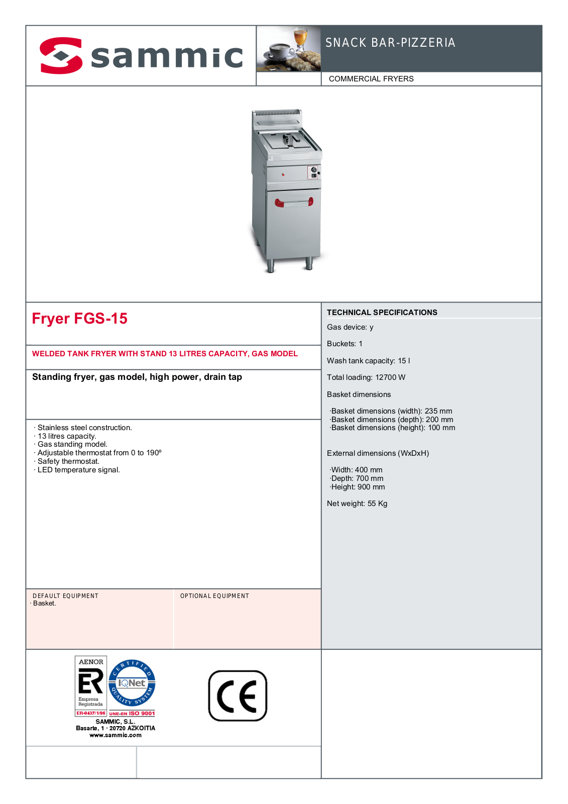 Sammic FGS-15 User Manual