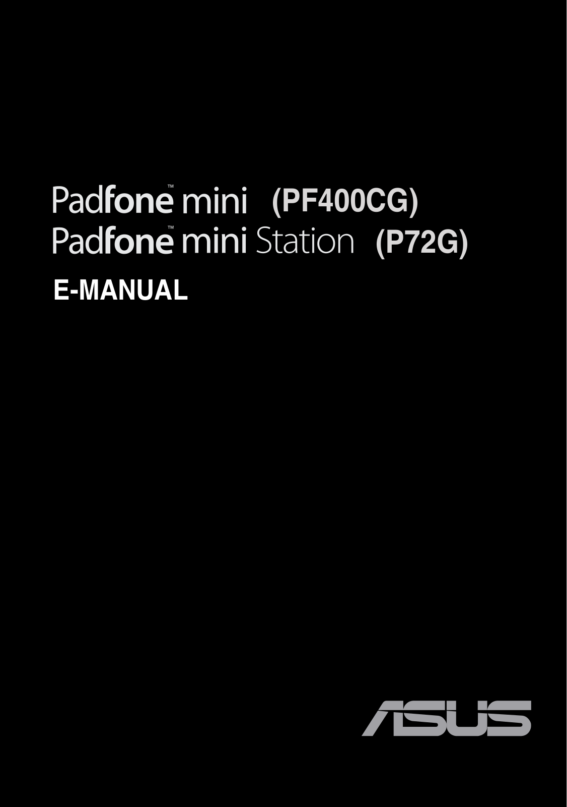 Asus PadFone mini User Manual