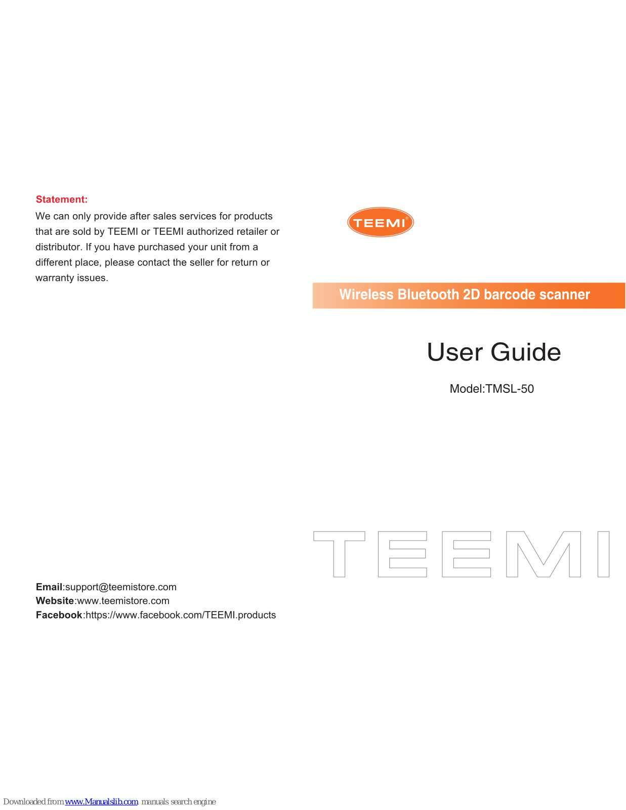 Teemi TMSL-50 User Manual - ManualMachine.com