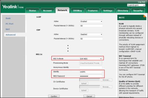 Yealink IEEE 802.1X User Manual