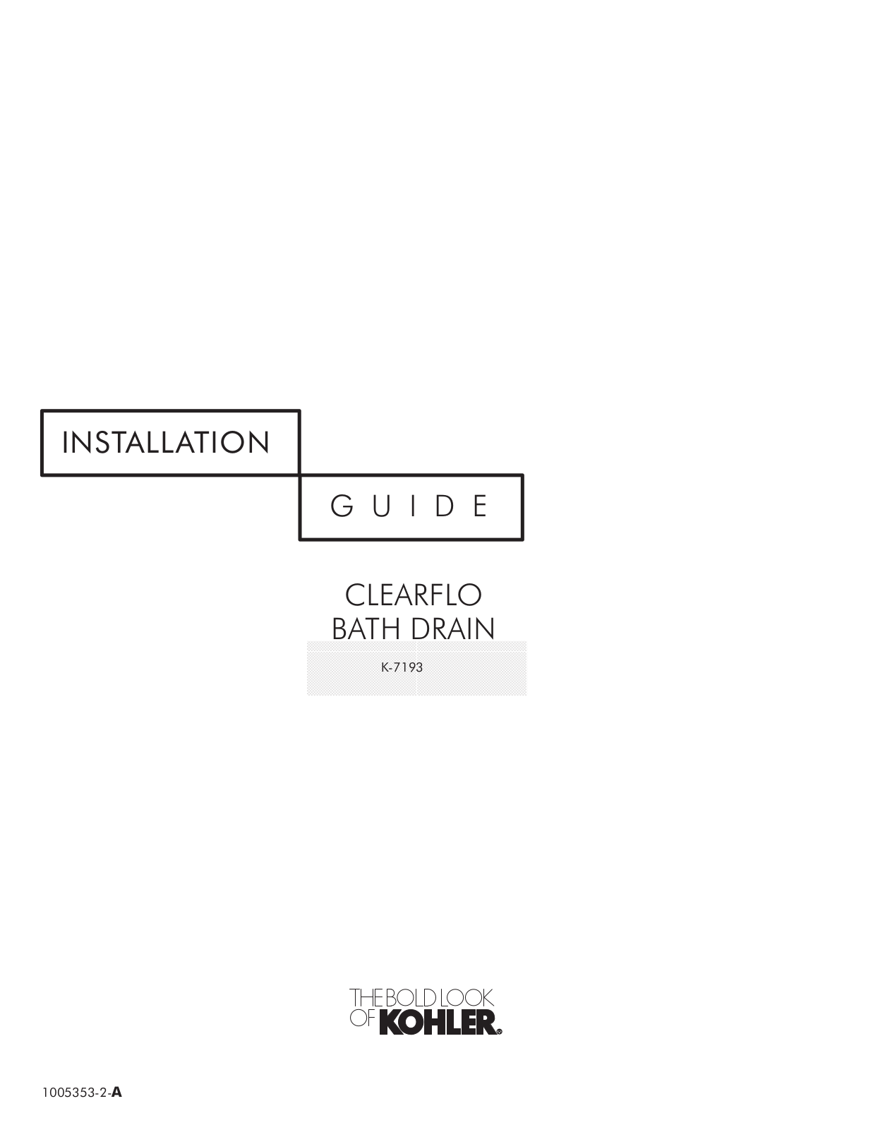 Kohler KOH6880 Installation Guide - ManualMachine.com