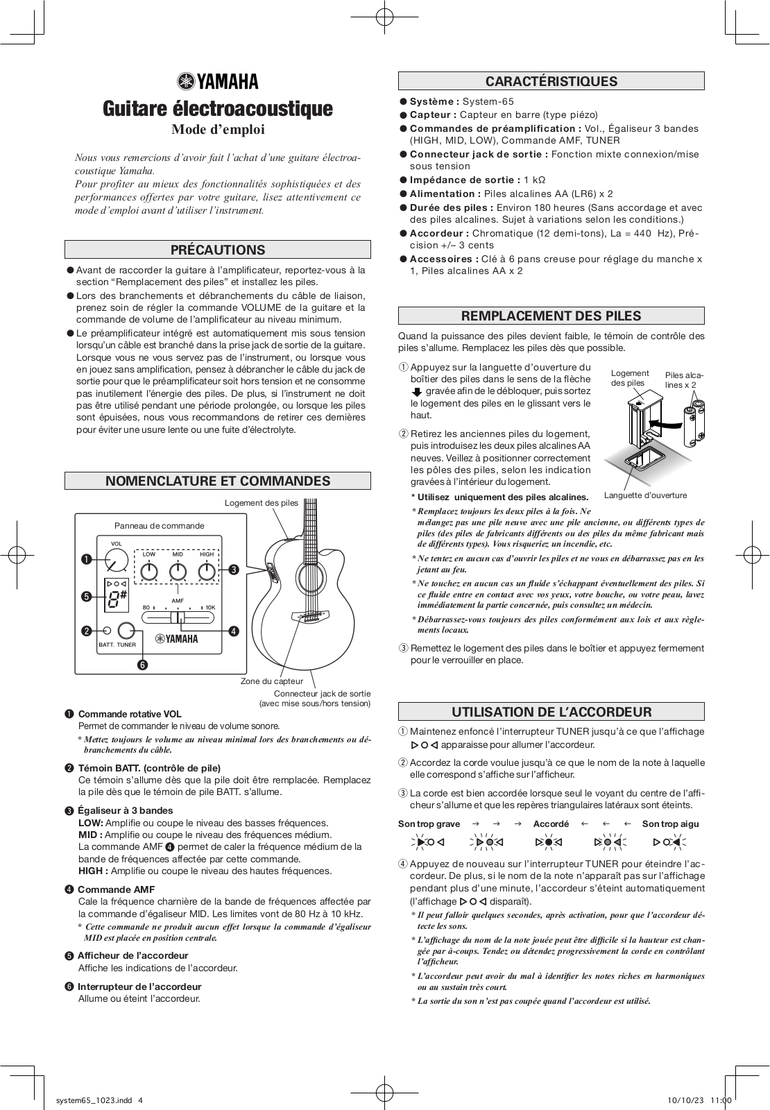 YAMAHA APX500II, CPX500II User Manual