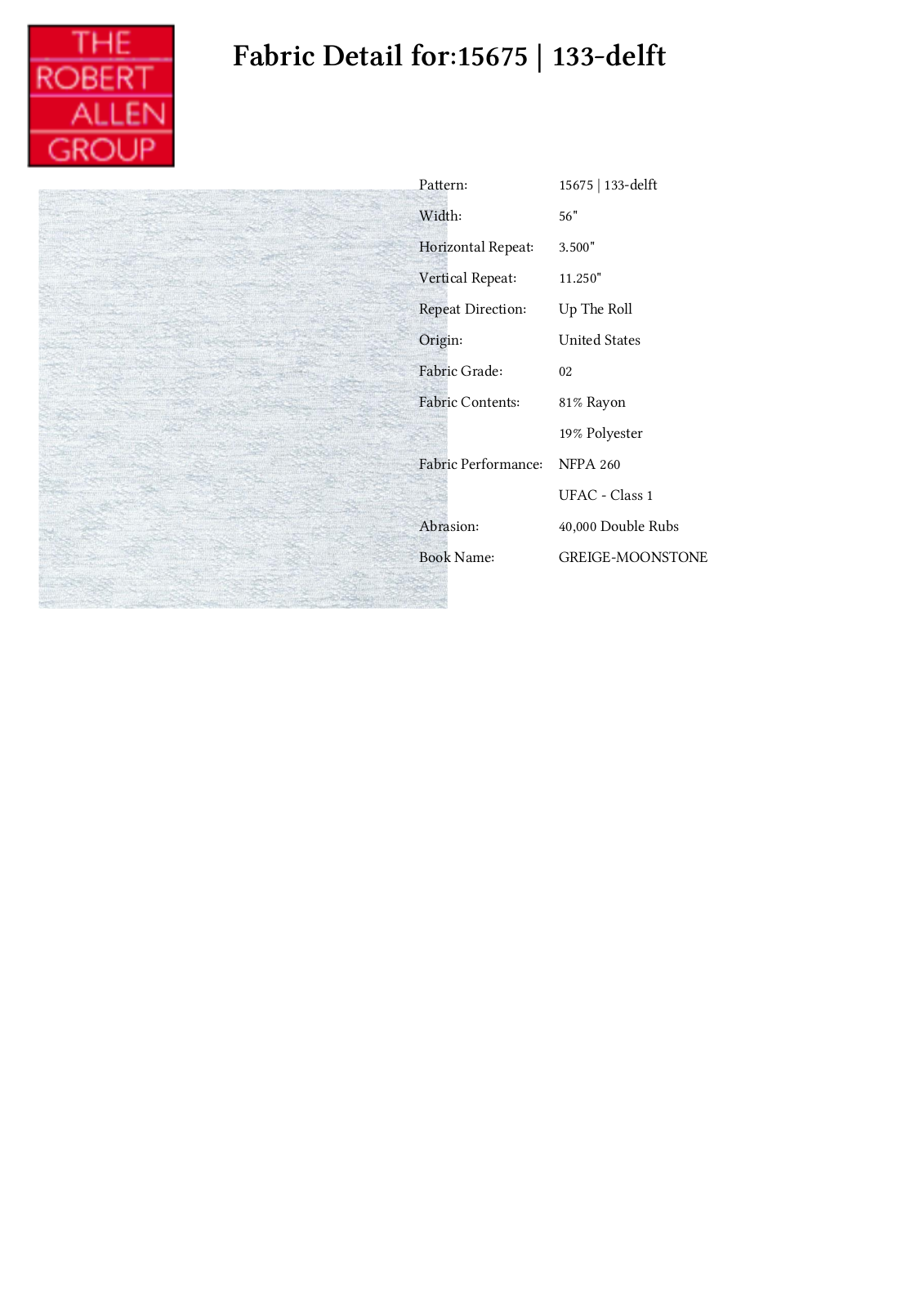 Duralee CRAL5241 Specifications - ManualMachine.com