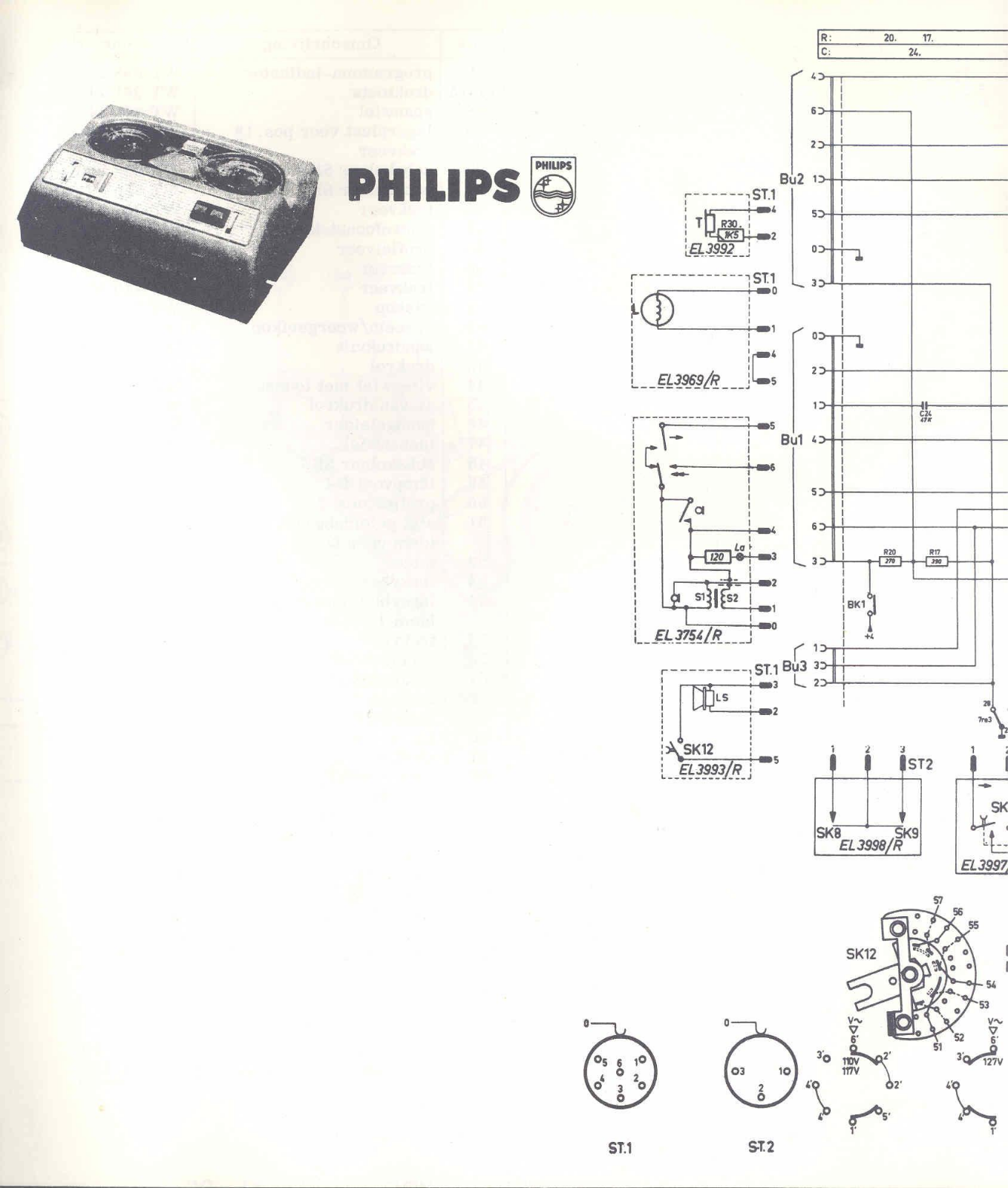 Philips EL-3581 Schematic