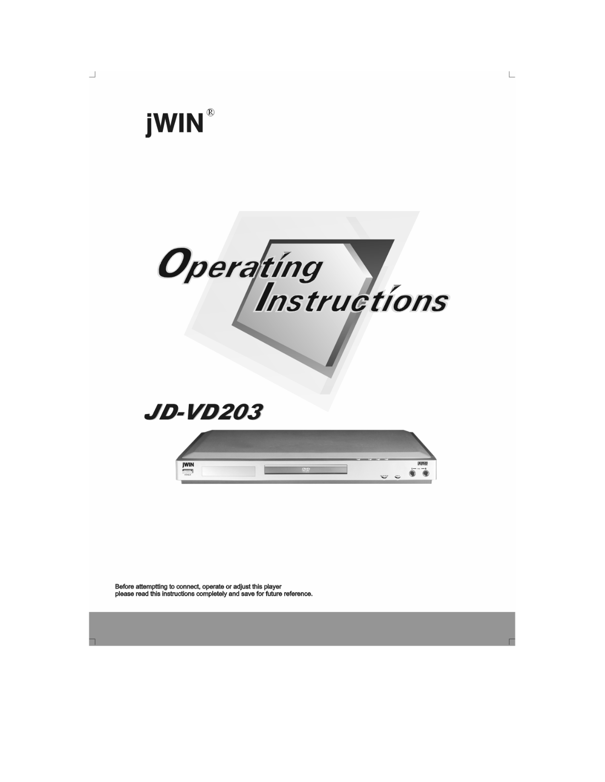 Jwin JD-VD203 User Manual