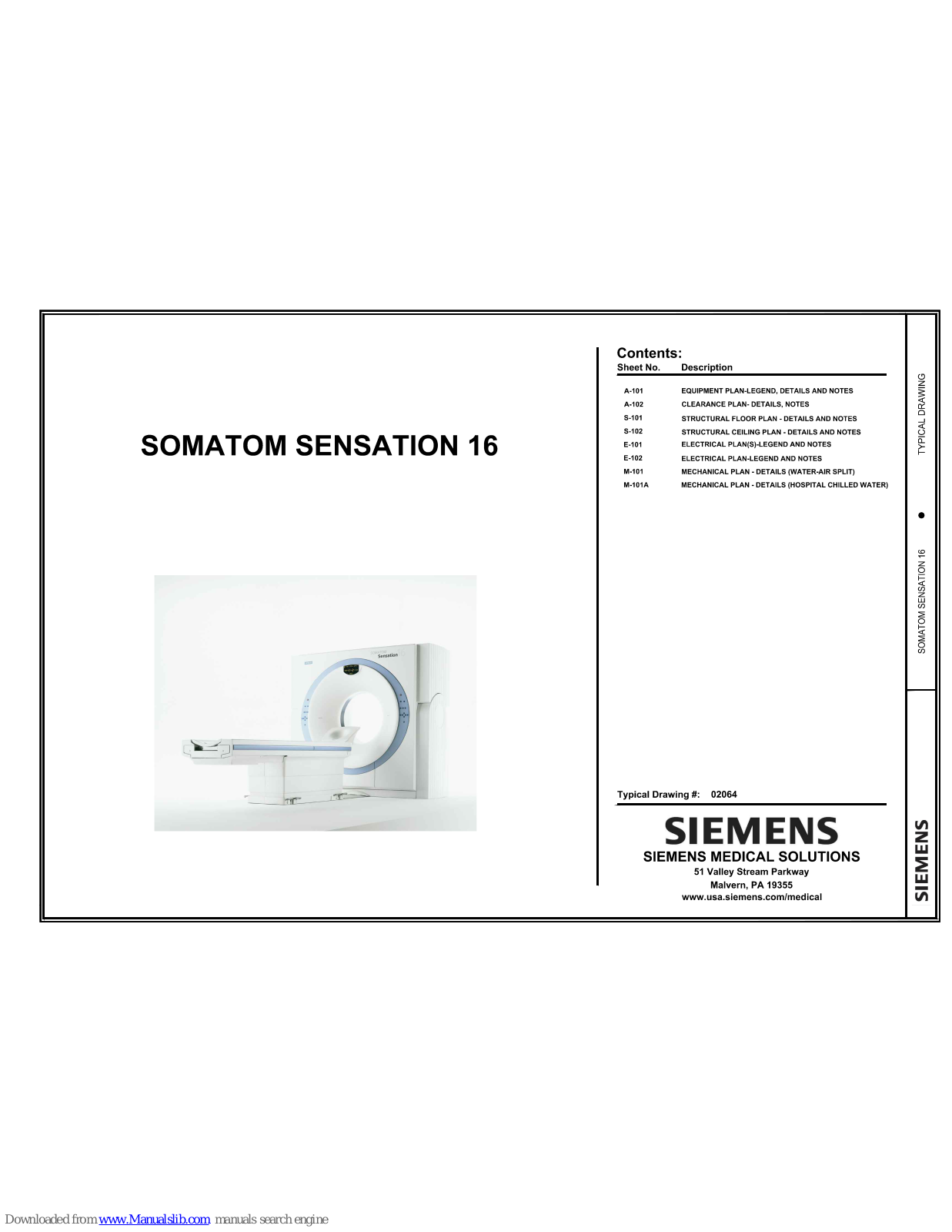 Siemens SOMATOM SENSATION 16 User Manual