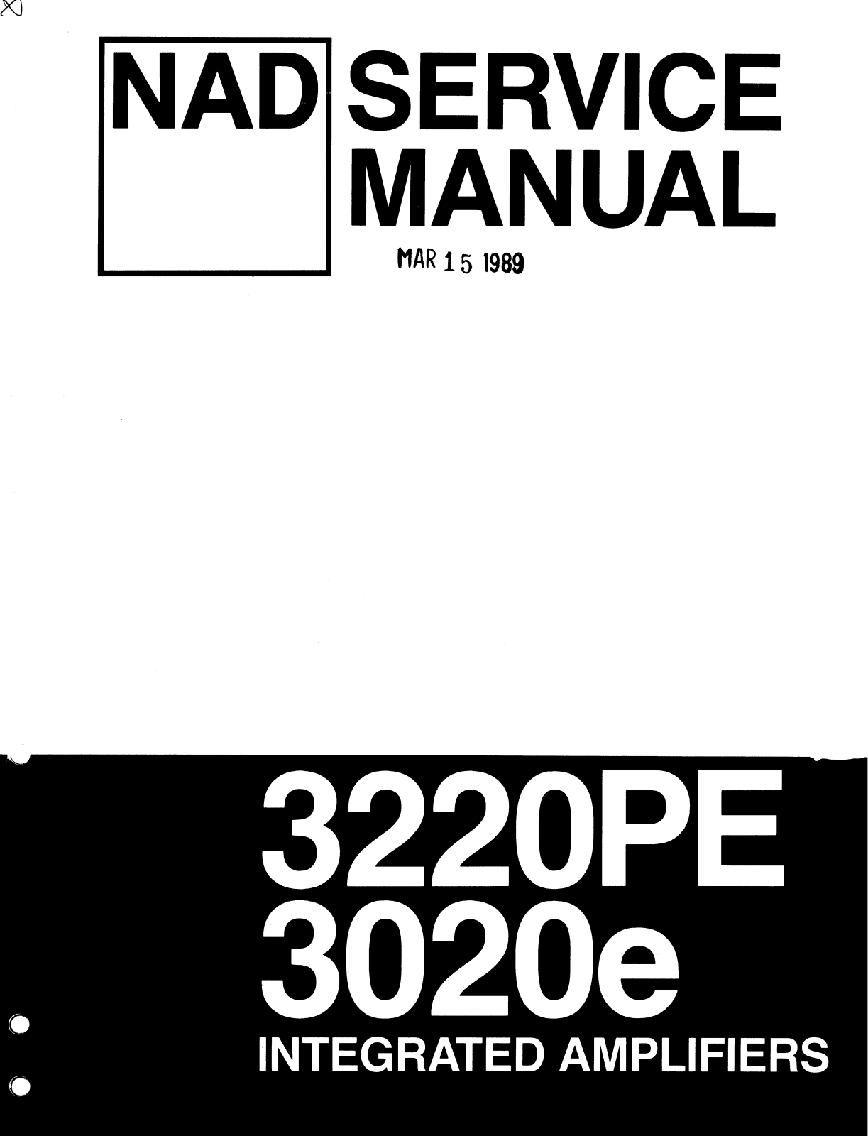 NAD 3020-E Service manual