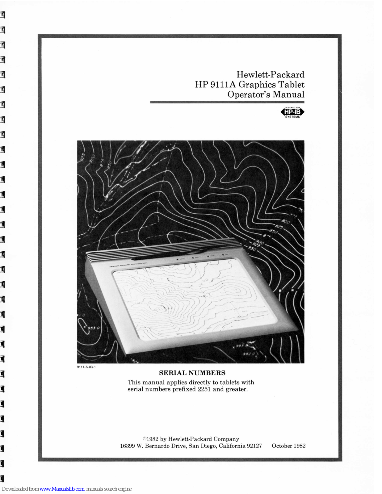 HP 9111A Operator's Manual