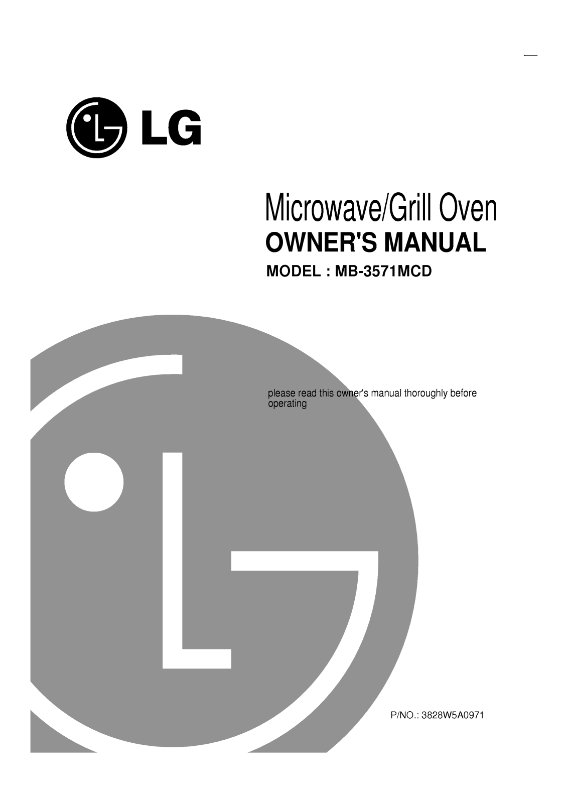 LG MB-3571MCD User Manual