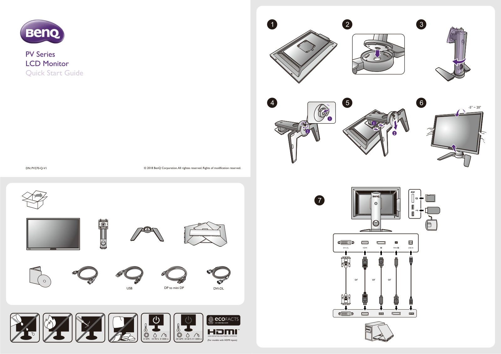 Benq PV270 User Manual