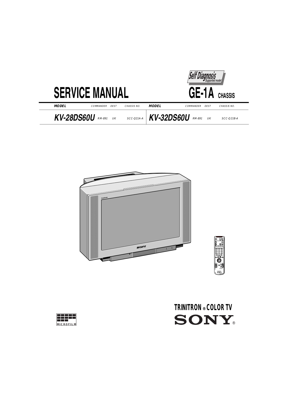 Sony kv 28 32ds60 schematic