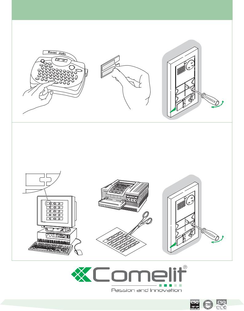 Comelit 3320-0, 3320-1, 3320-2 User Manual