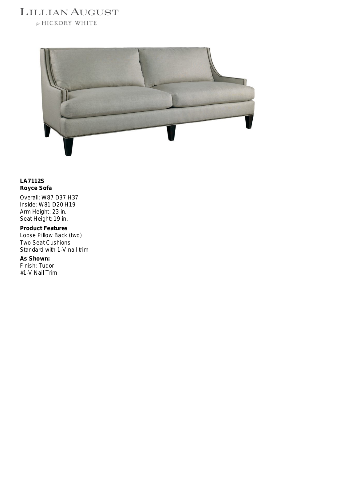 Lillian August LIGU1074 Specifications - ManualMachine.com