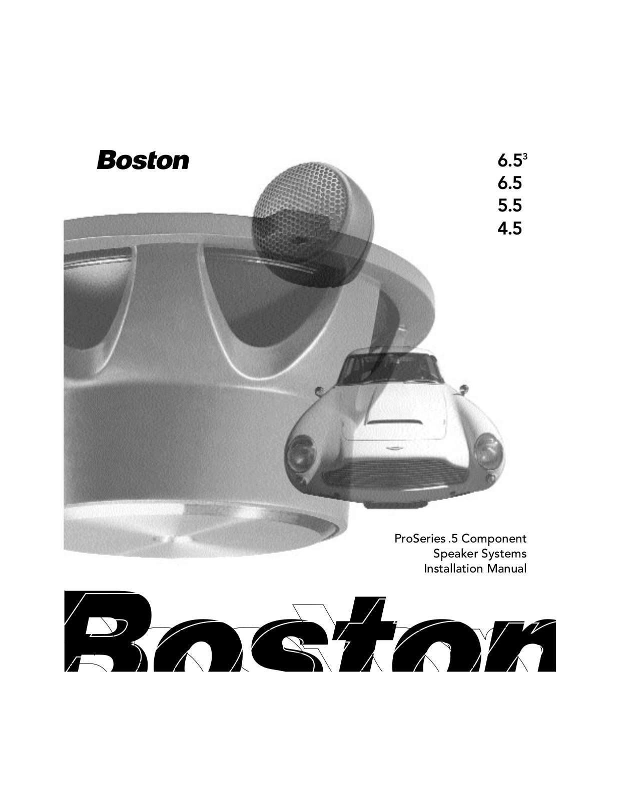 Boston Acoustics 6.5, 6.53, 4.5, 5.5 User Manual