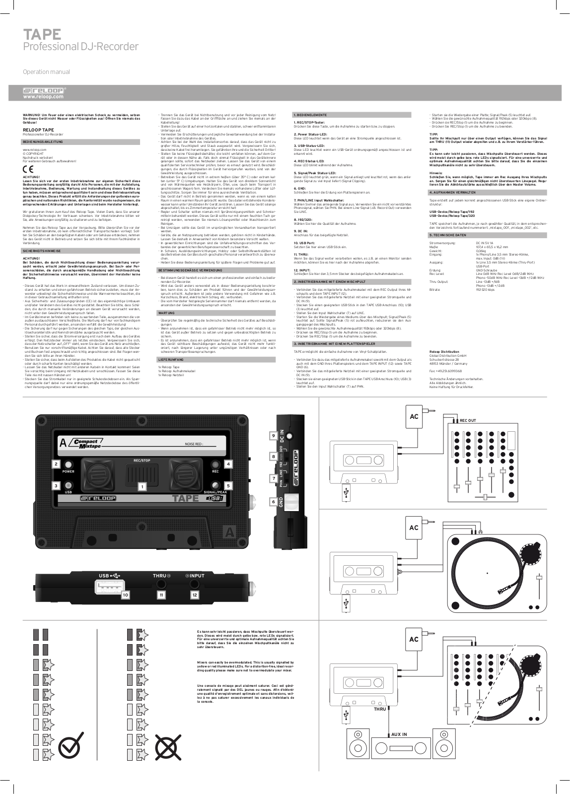 Reloop TAPE User Manual