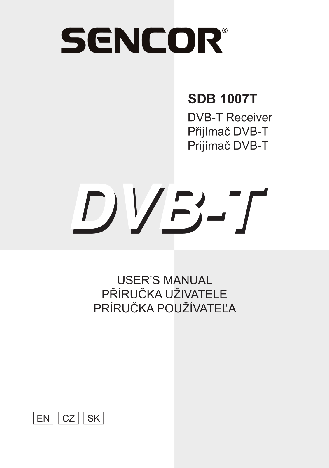 Sencor SDB 1007T User Manual