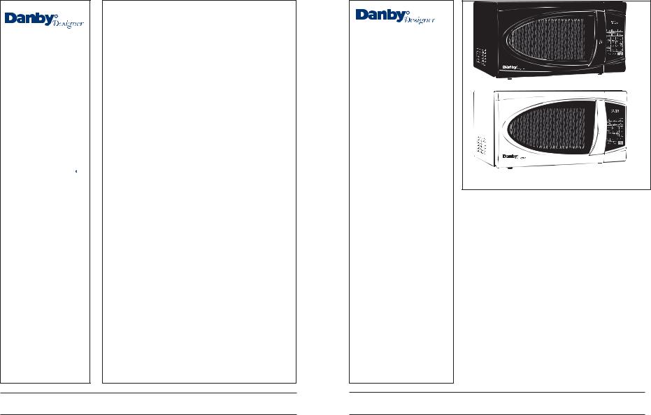 Danby DMW758BW, DMW758BL User Manual