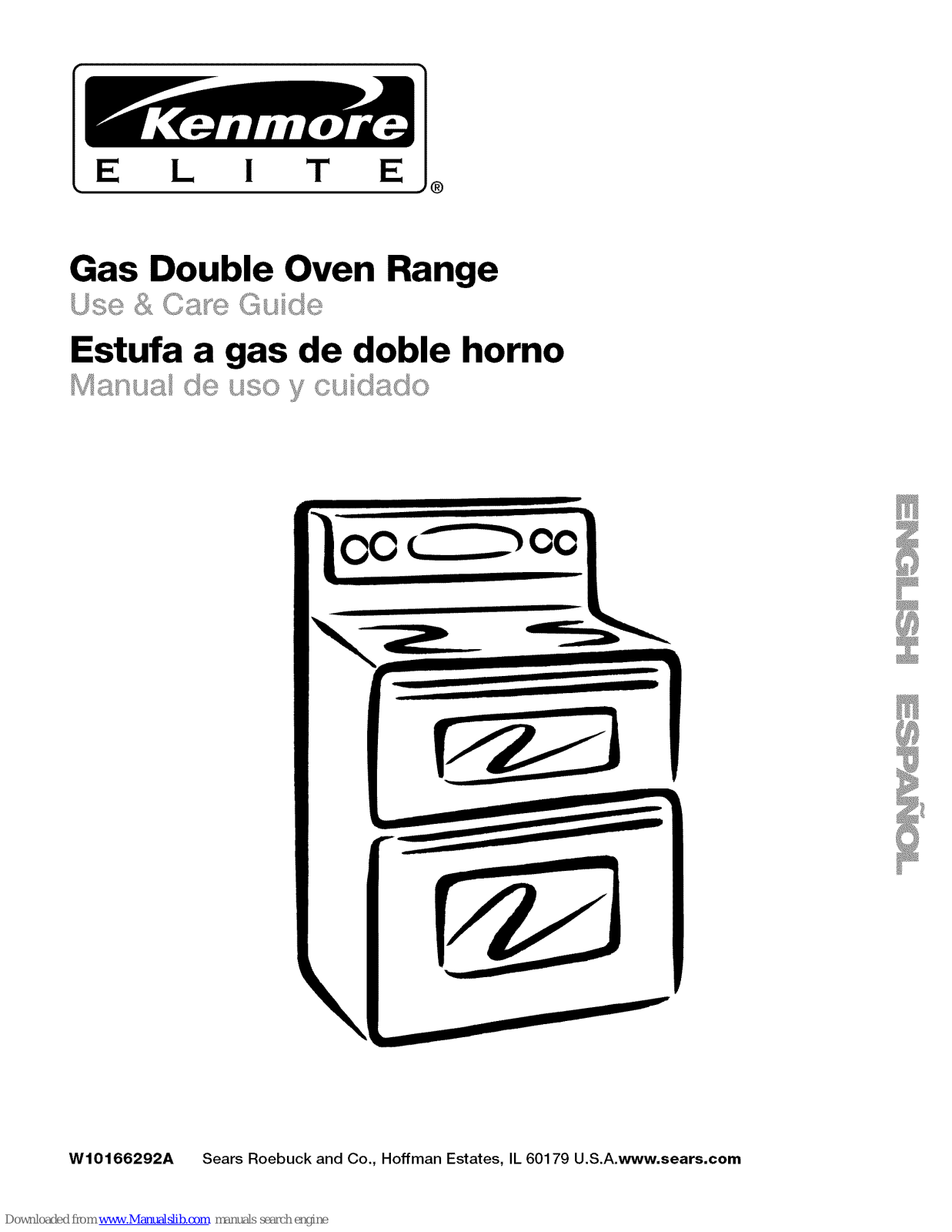 Kenmore Gas double oven range, Elite Gas double oven range Use And Care Manual - ManualMachine.com