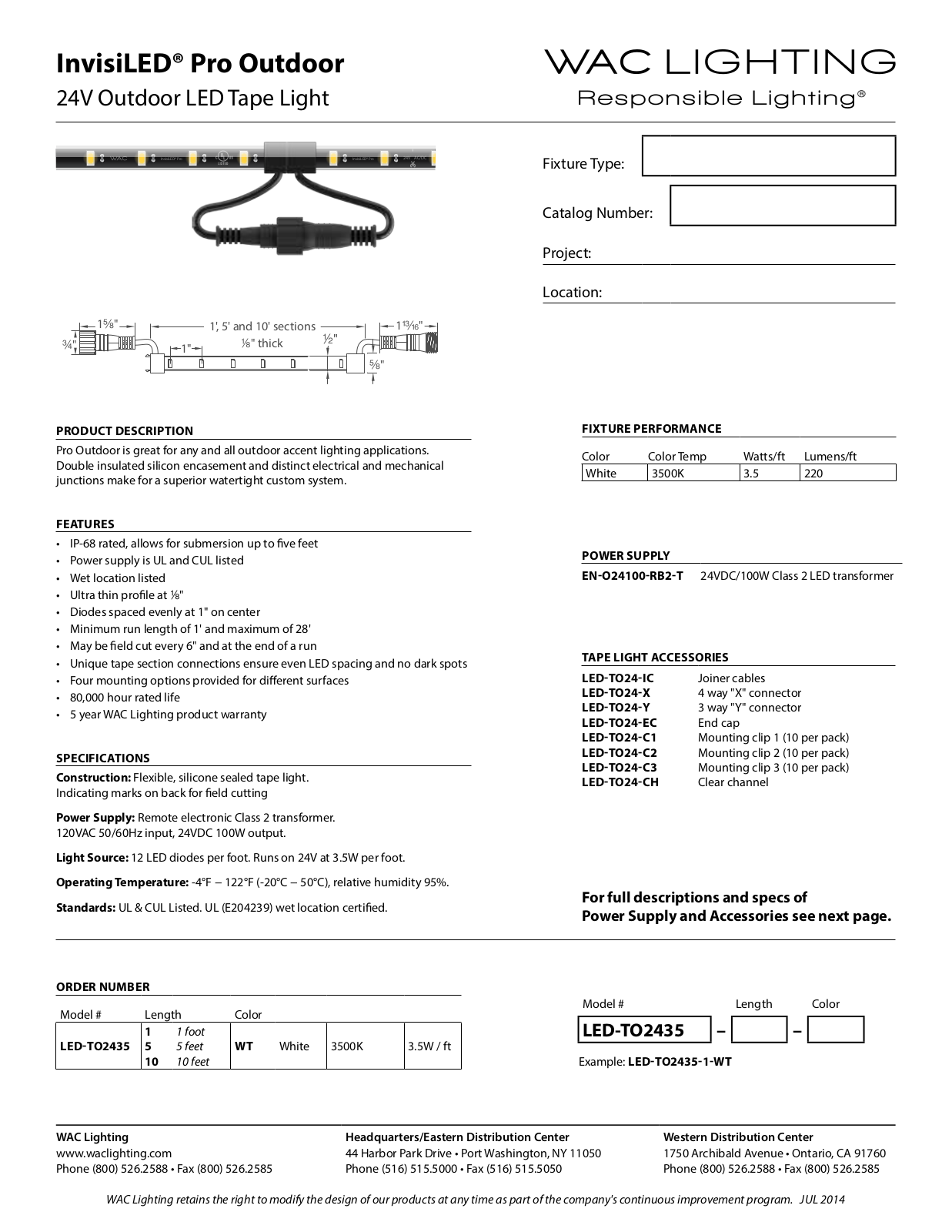 WAC Lighting WAC7018 Specifications - ManualMachine.com