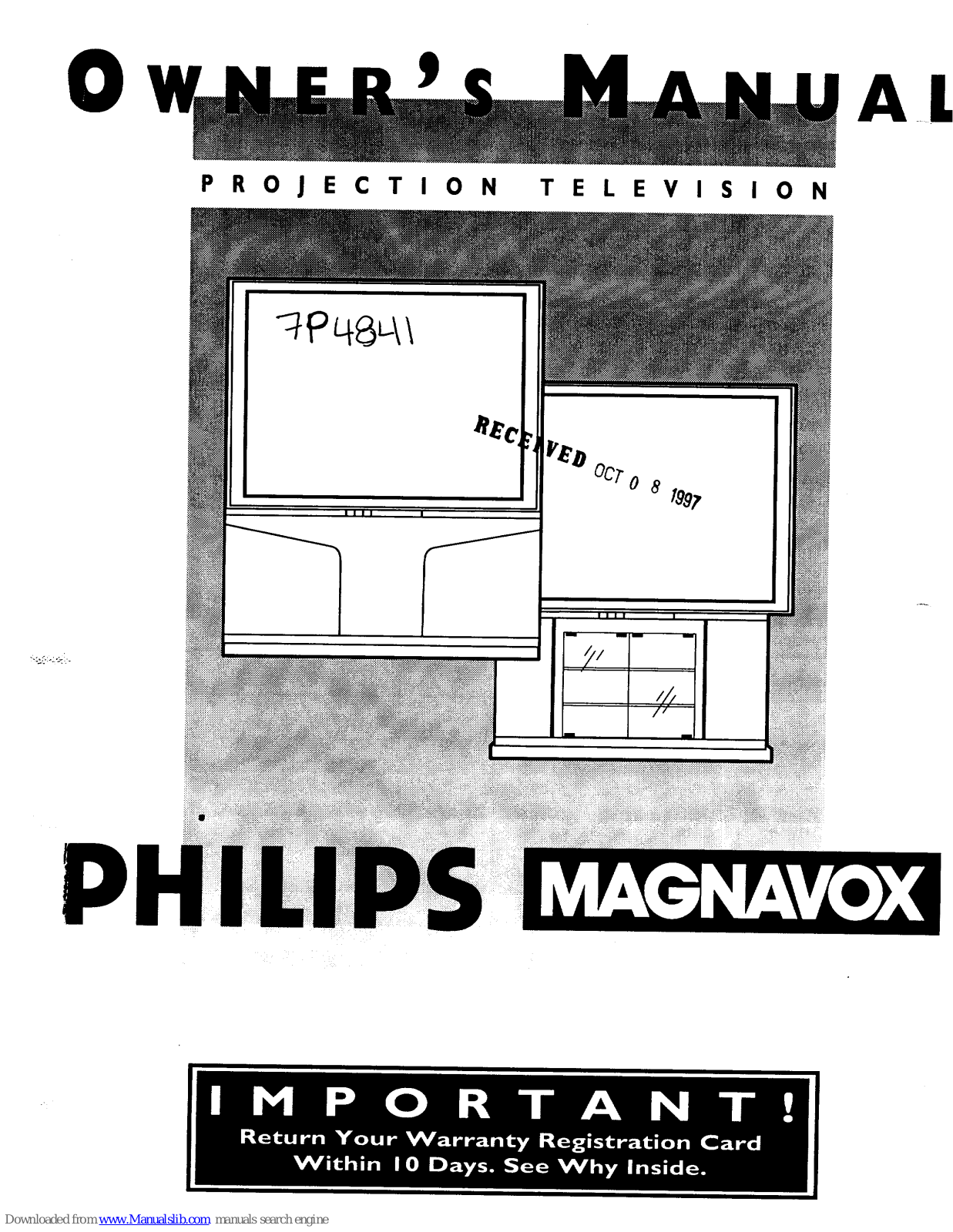 Philips TP4841, Magnavox 7P4841 Owner's Manual - ManualMachine.com