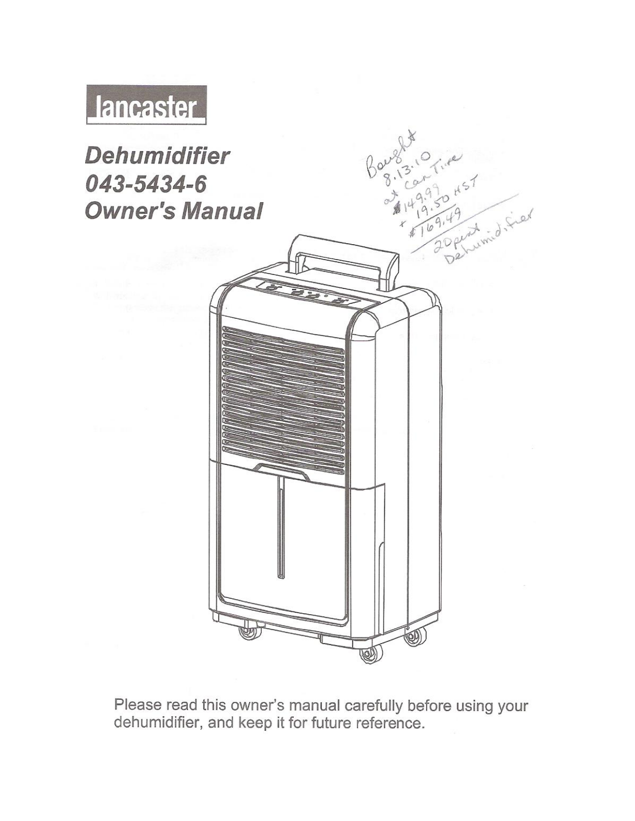 Lancaster 043-5434-6 User Manual