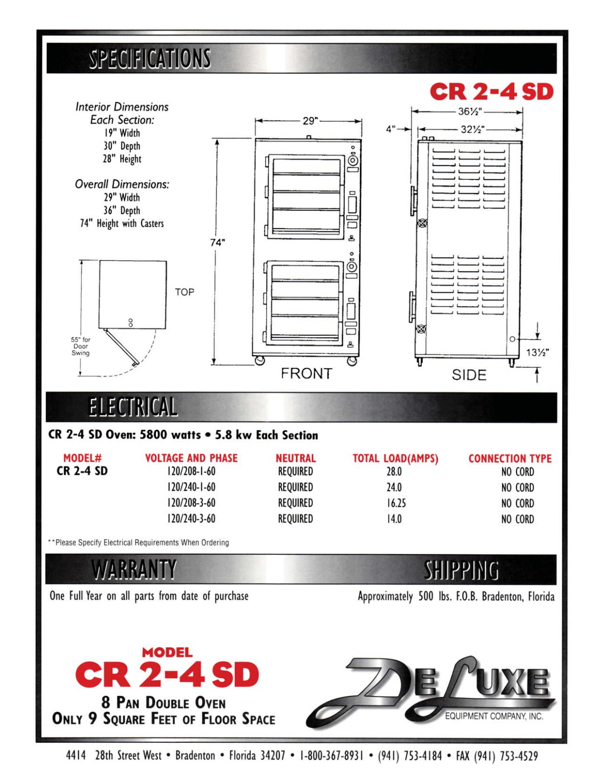 Deluxe CR 2-4 SD User Manual