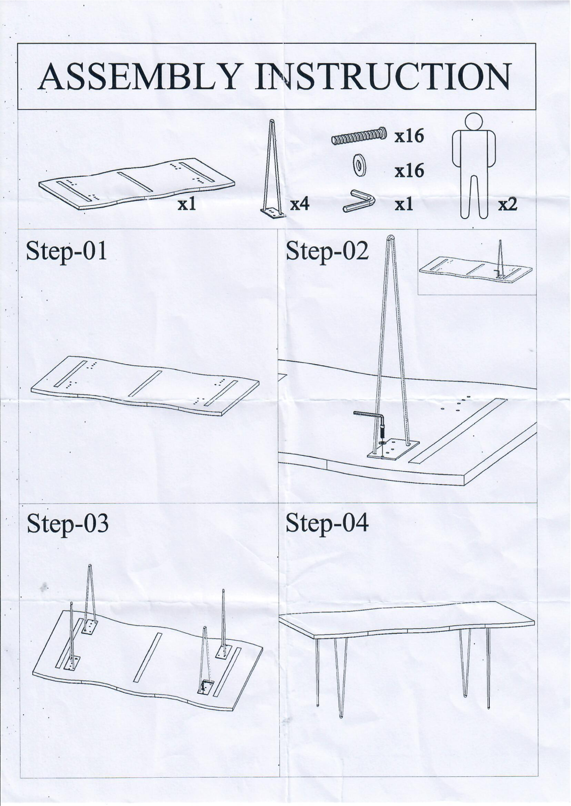 Home affaire Soho Assembly instructions