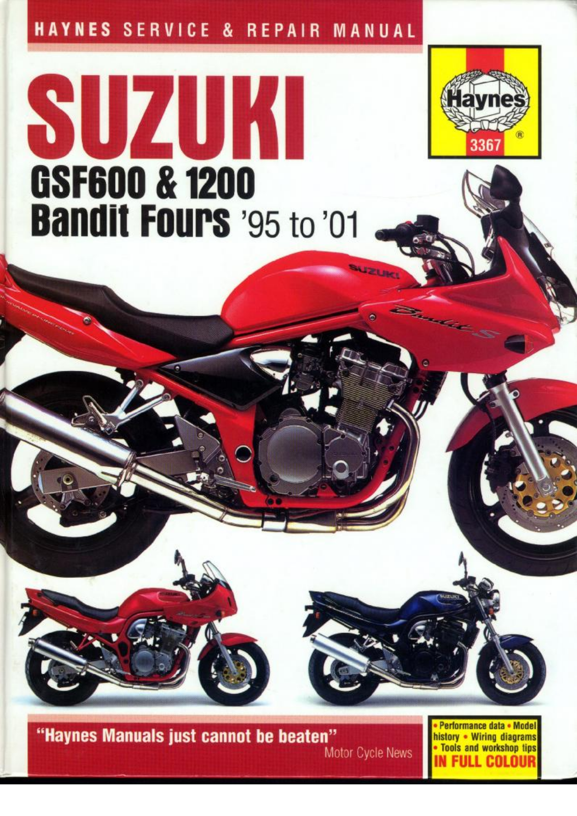 Suzuki GSF600, GSF1200 Bandit 1995-2001 Haynes Service Manual