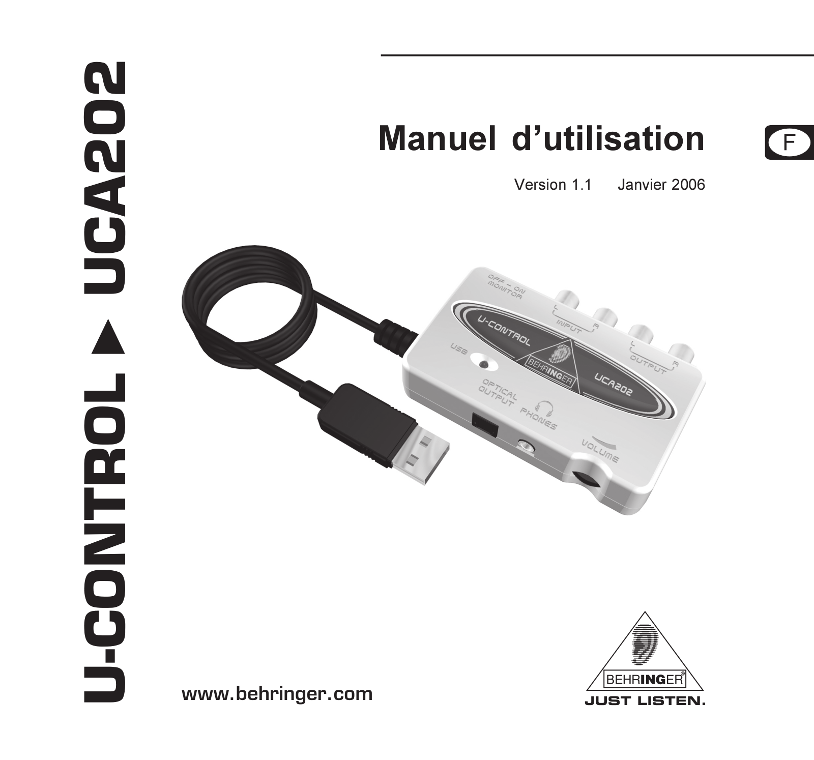 BEHRINGER UCA 202 User Manual