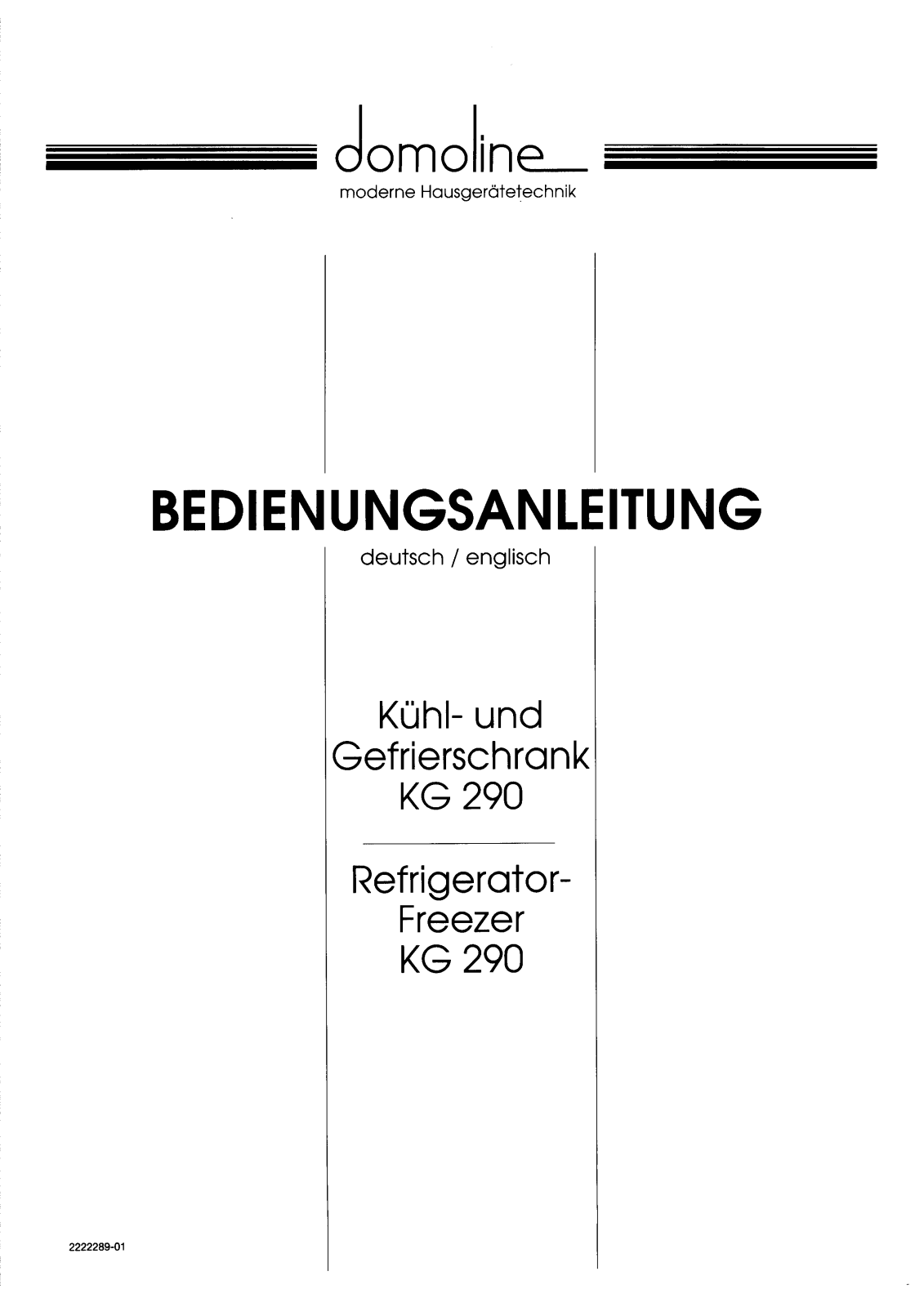 Domoline KG290 User Manual - ManualMachine.com