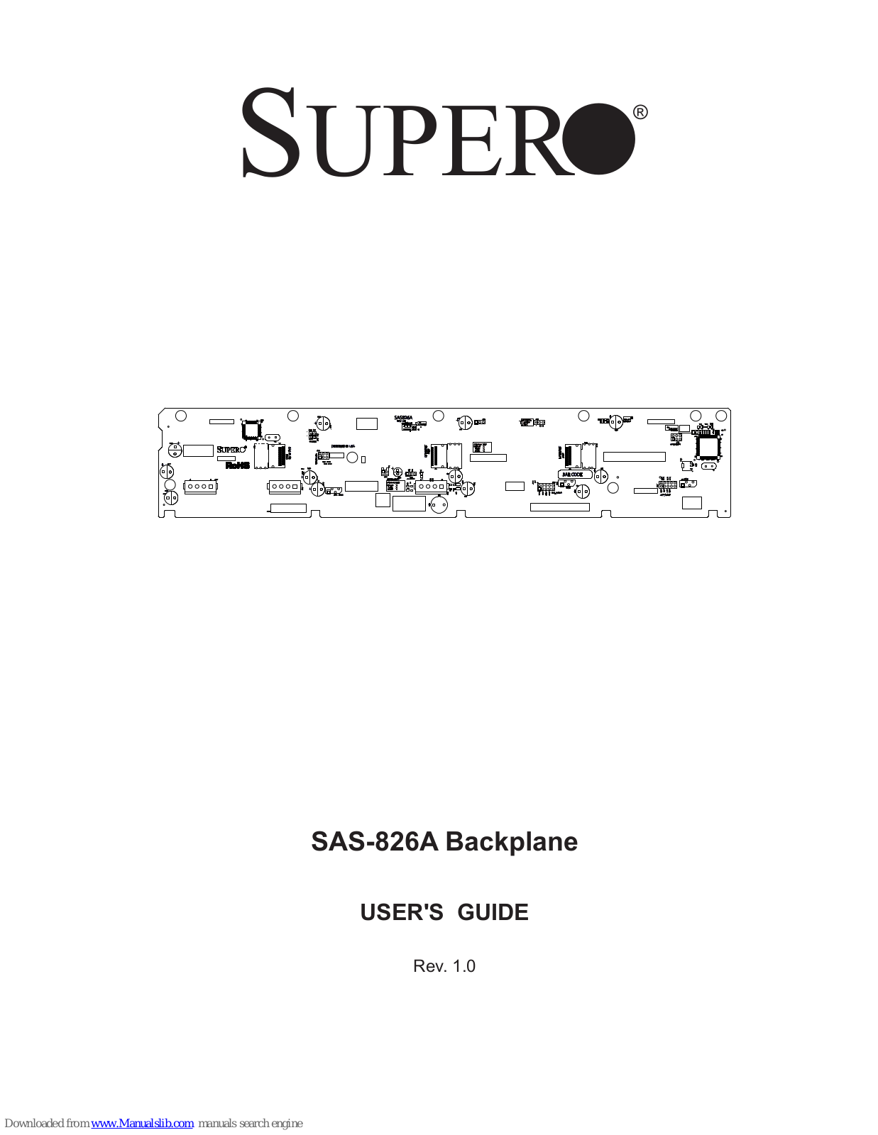 Supero SAS-826A User Manual