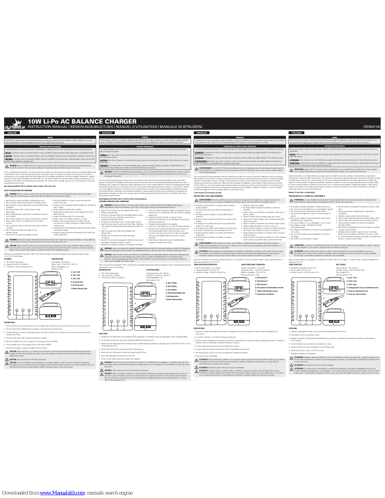 Dynamite DYN4114 Instruction Manual