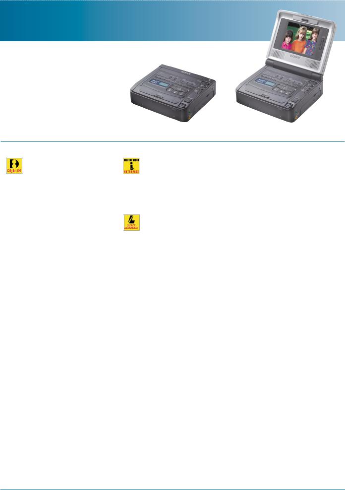 Sony WALKMAN GV-D800, WALKMAN GV-D200 BROCHURE