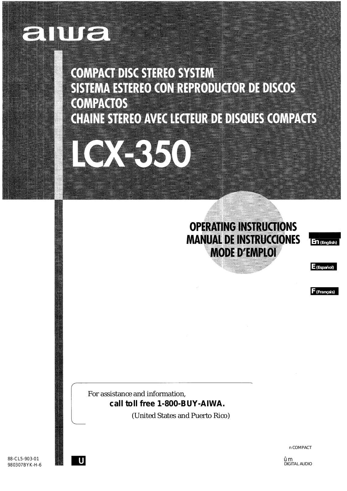 Aiwa LCX-350 User Manual