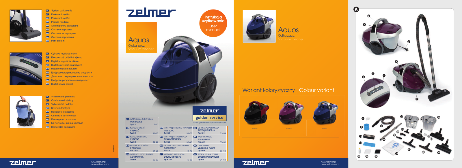 ZELMER 829.5 SK User manual