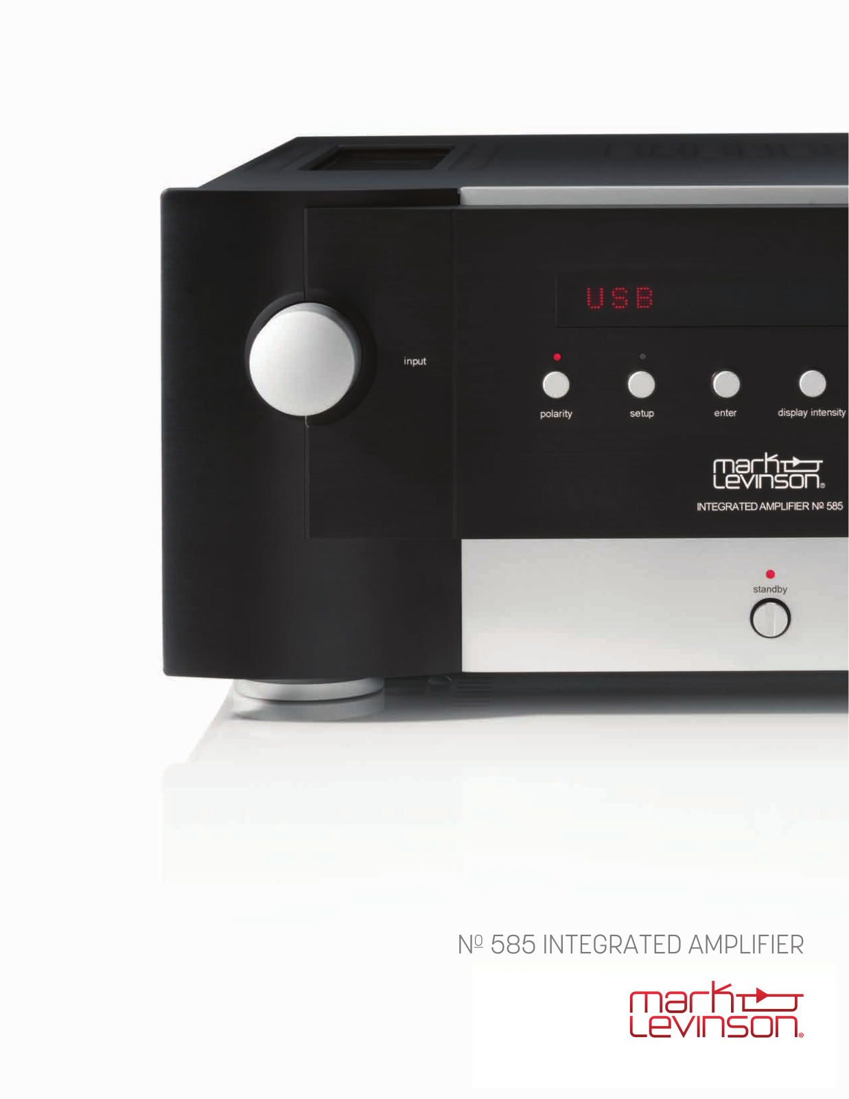 Mark Levinson №585 Specification Sheet