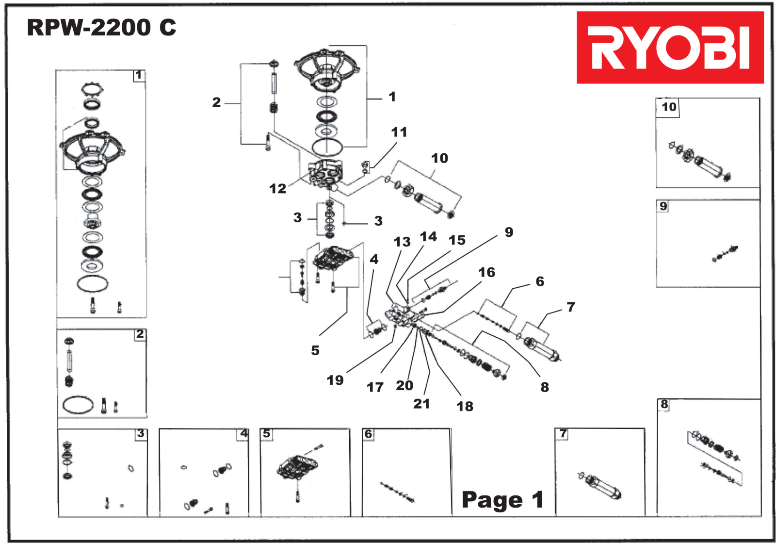 Ryobi RPW-2200 C User Manual