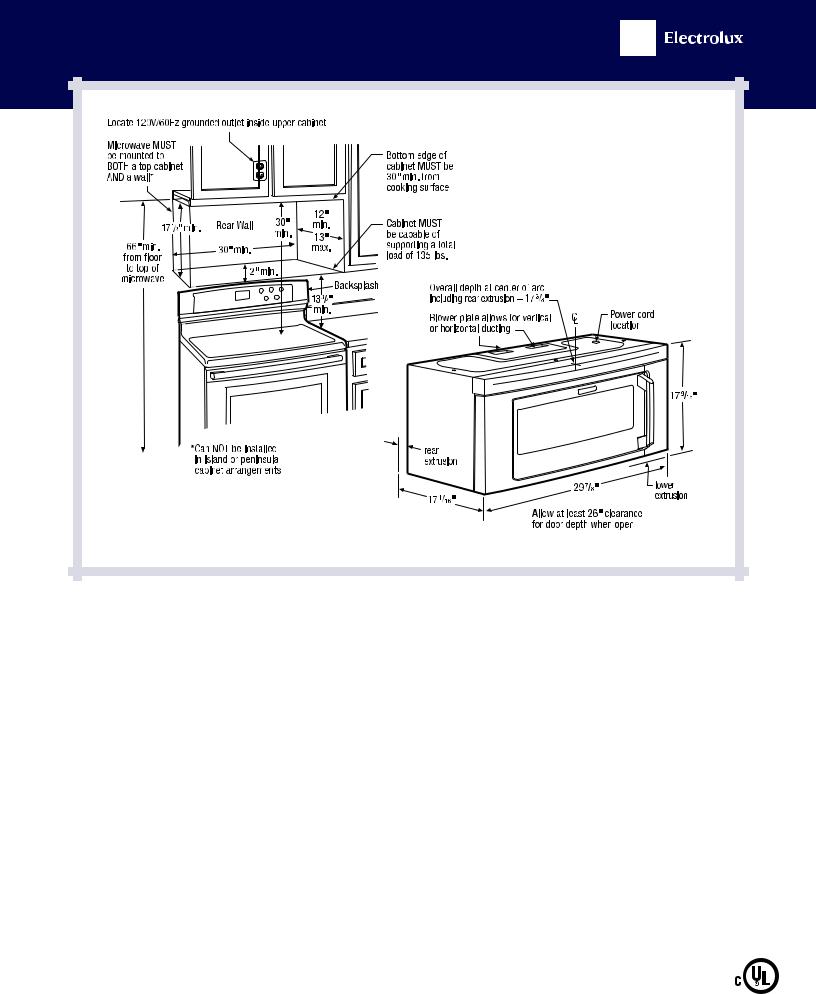 Electrolux EI30BM6CPS PRODUCT SPECIFICATIONS