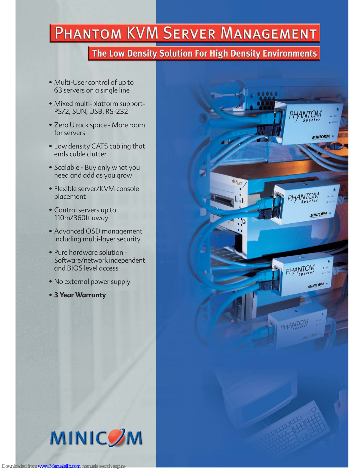 Minicom PHANTOM, PHANTOM KVM User Manual - ManualMachine.com