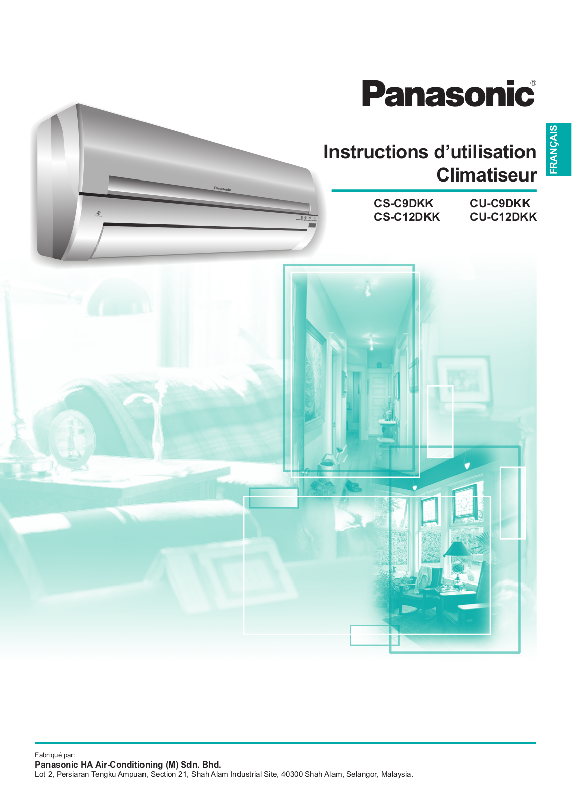 PANASONIC CS-C9DKK, CU-C9DKK, CU-C12DKK User Manual